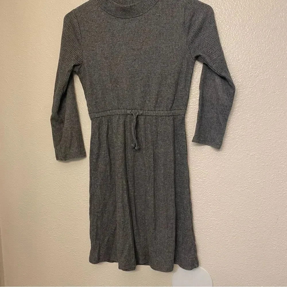 Old navy cozy knit ribbed mock neck long sleev sweater winter fall dress L 10/12